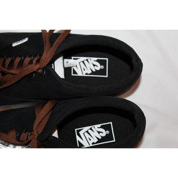 New VANS Men\'s‎ Casual Sneakers Black Grey Canvas Doheny Black Brown